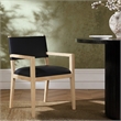 Meridian Furniture Avon Black Vegan Leather Dining Arm Chair