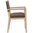 Meridian Furniture Avon Brown Vegan Leather Dining Arm Chair