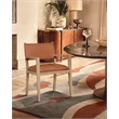 Meridian Furniture Avon Cognac Vegan Leather Dining Arm Chair