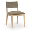 Meridian Furniture Avon Brown Linen Textured Fabric Dining Side Chair (Set of 2)