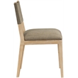 Meridian Furniture Avon Brown Linen Textured Fabric Dining Side Chair (Set of 2)