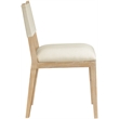 Meridian Furniture Avon Cream Linen Textured Fabric Dining Side Chair (Set of 2)