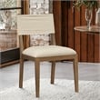 Meridian Furniture Avon Beige Linen Textured Fabric Dining Side Chair (Set of 2)