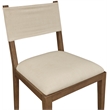 Meridian Furniture Avon Beige Linen Textured Fabric Dining Side Chair (Set of 2)