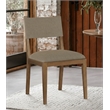 Meridian Furniture Avon Brown Linen Textured Fabric Dining Side Chair (Set of 2)