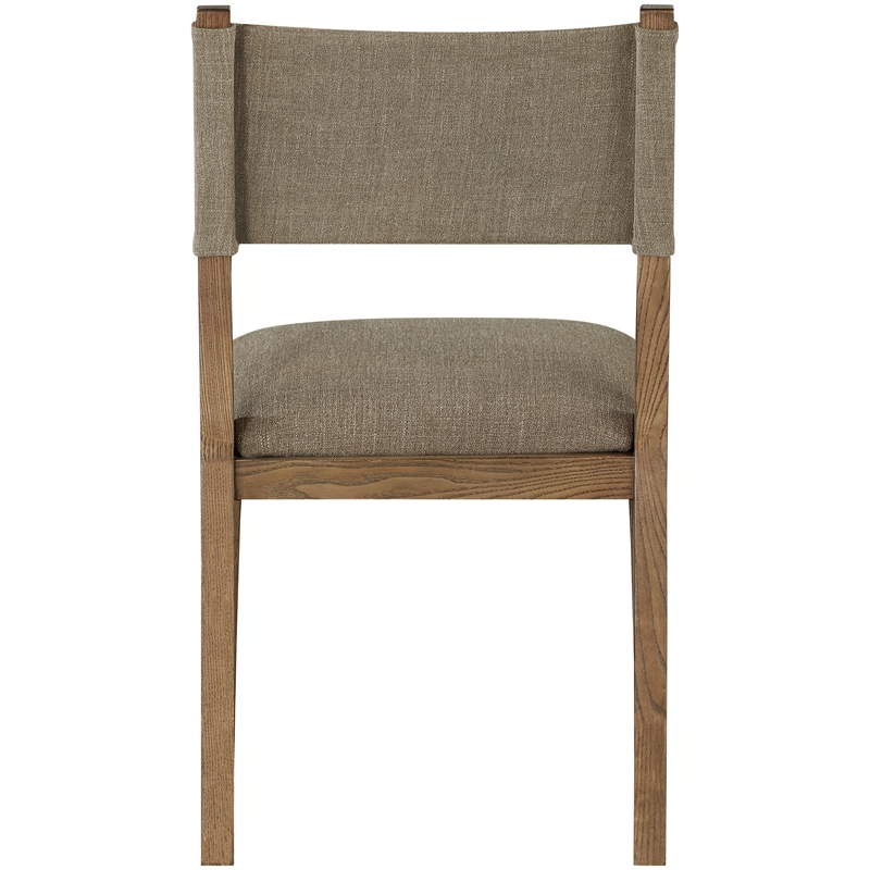 Meridian Furniture Avon Brown Linen Textured Fabric Dining Side Chair (Set of 2)