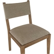 Meridian Furniture Avon Brown Linen Textured Fabric Dining Side Chair (Set of 2)