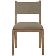 Meridian Furniture Avon Brown Linen Textured Fabric Dining Side Chair (Set of 2)