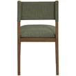 Meridian Furniture Avon Olive Linen Textured Fabric Dining Side Chair (Set of 2)