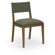 Meridian Furniture Avon Olive Linen Textured Fabric Dining Side Chair (Set of 2)