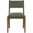 Meridian Furniture Avon Olive Linen Textured Fabric Dining Side Chair (Set of 2)
