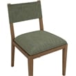 Meridian Furniture Avon Olive Linen Textured Fabric Dining Side Chair (Set of 2)