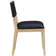 Meridian Furniture Avon Black Vegan Leather Dining Side Chair (Set of 2)