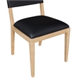 Meridian Furniture Avon Black Vegan Leather Dining Side Chair (Set of 2)