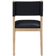 Meridian Furniture Avon Black Vegan Leather Dining Side Chair (Set of 2)