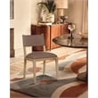 Meridian Furniture Avon Brown Vegan Leather Dining Side Chair (Set of 2)