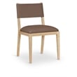 Meridian Furniture Avon Brown Vegan Leather Dining Side Chair (Set of 2)