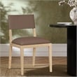 Meridian Furniture Avon Brown Vegan Leather Dining Side Chair (Set of 2)