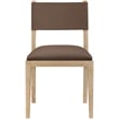 Meridian Furniture Avon Brown Vegan Leather Dining Side Chair (Set of 2)