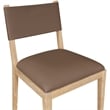 Meridian Furniture Avon Brown Vegan Leather Dining Side Chair (Set of 2)