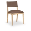 Meridian Furniture Avon Brown Vegan Leather Dining Side Chair (Set of 2)