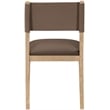 Meridian Furniture Avon Brown Vegan Leather Dining Side Chair (Set of 2)