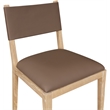 Meridian Furniture Avon Brown Vegan Leather Dining Side Chair (Set of 2)