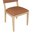 Meridian Furniture Avon Cognac Vegan Leather Dining Side Chair (Set of 2)