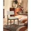 Meridian Furniture Avon Beige Vegan Leather Dining Side Chair (Set of 2)