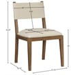 Meridian Furniture Avon Beige Vegan Leather Dining Side Chair (Set of 2)