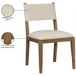 Meridian Furniture Avon Beige Vegan Leather Dining Side Chair (Set of 2)