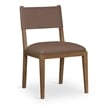 Meridian Furniture Avon Brown Vegan Leather Dining Side Chair (Set of 2)