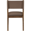 Meridian Furniture Avon Brown Vegan Leather Dining Side Chair (Set of 2)