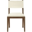 Meridian Furniture Avon Cream Vegan Leather Dining Side Chair (Set of 2)