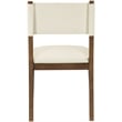 Meridian Furniture Avon Cream Vegan Leather Dining Side Chair (Set of 2)
