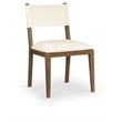 Meridian Furniture Avon Cream Vegan Leather Dining Side Chair (Set of 2)
