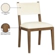 Meridian Furniture Avon Cream Vegan Leather Dining Side Chair (Set of 2)