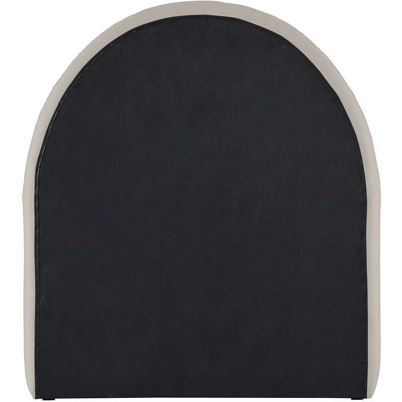 Meridian Furniture Andaz Beige Chenille Fabric Upholstered Twin Bed