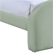 Meridian Furniture Andaz Mint Chenille Fabric Upholstered Twin Bed
