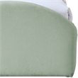 Meridian Furniture Andaz Mint Chenille Fabric Upholstered Twin Bed
