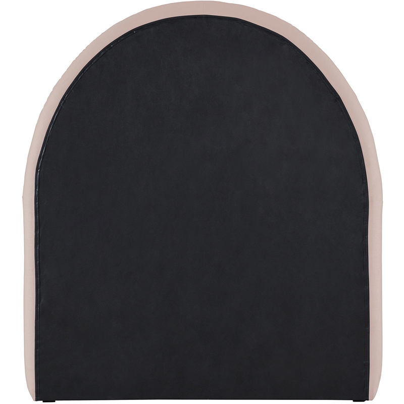 Meridian Furniture Andaz Pink Chenille Fabric Upholstered Twin Bed