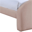Meridian Furniture Andaz Pink Chenille Fabric Upholstered Twin Bed