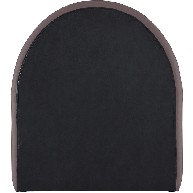 Meridian Furniture Andaz Purple Chenille Fabric Upholstered Twin Bed