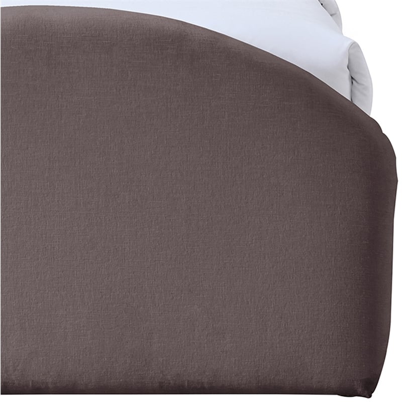 Meridian Furniture Andaz Purple Chenille Fabric Upholstered Twin Bed