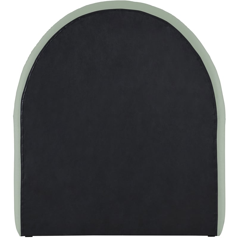 Meridian Furniture Andaz Mint Chenille Fabric Upholstered Twin Trundle Bed