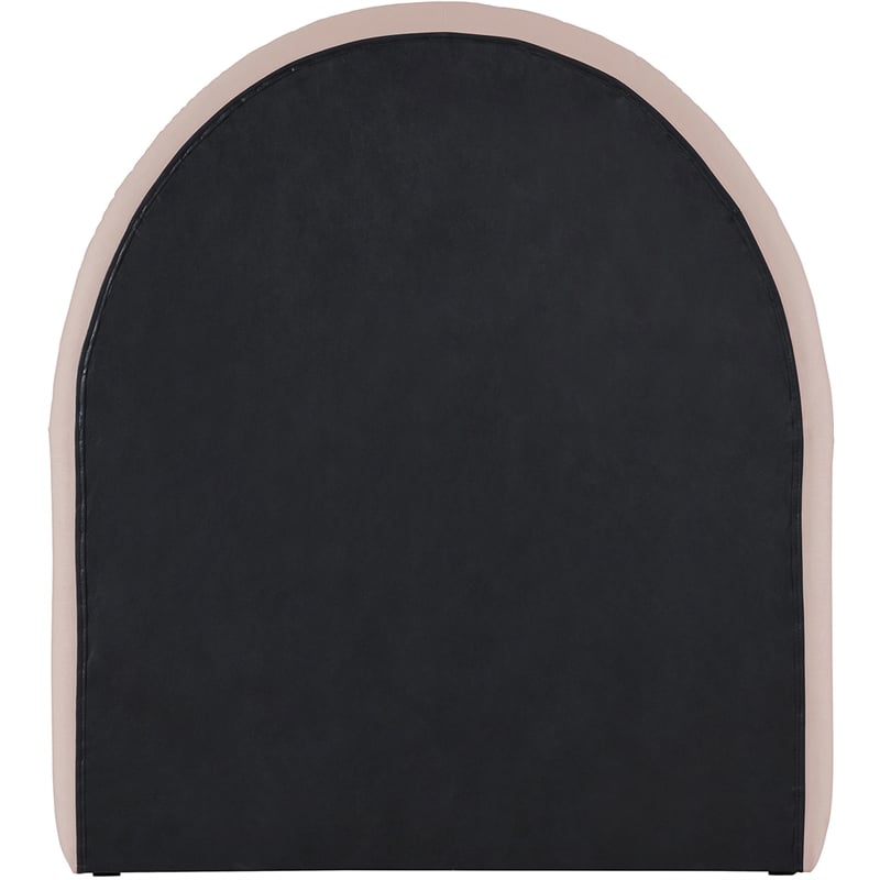 Meridian Furniture Andaz Pink Chenille Fabric Upholstered Twin Trundle Bed