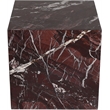 Meridian Furniture Bolzano Red Marble End Table