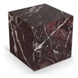 Meridian Furniture Bolzano Red Marble End Table