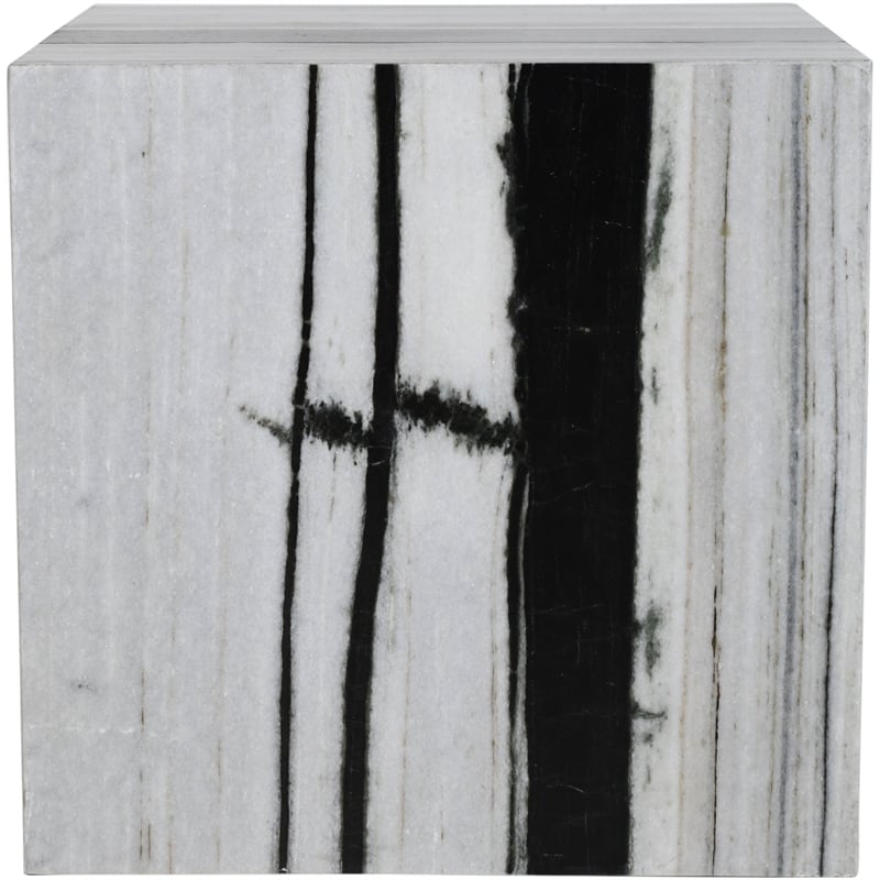 Meridian Furniture Bolzano Black Marble End Table