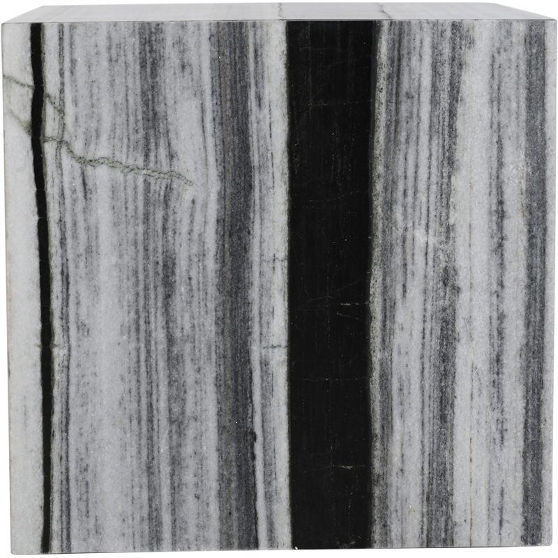 Meridian Furniture Bolzano Black Marble End Table